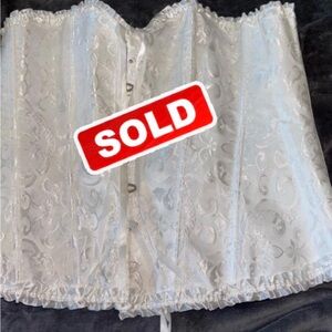 White Lace Corset Top